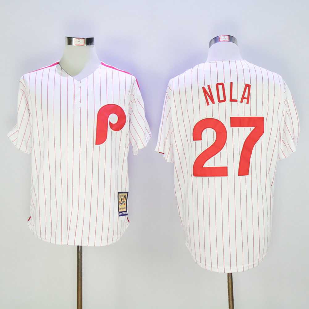 Phillies 27 Aaron Nola White Cooperstown Collection Cool Base Jersey Sguo,We sell and wholesale Phillies 27 Aaron Nola White Cooperstown Collection Cool Base Jersey Sguo on line form chian!